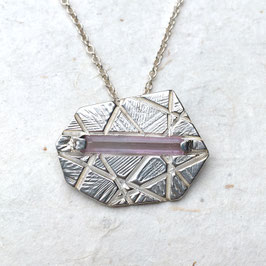 Pendentif - Argent / Tourmaline - Pièce Unique -