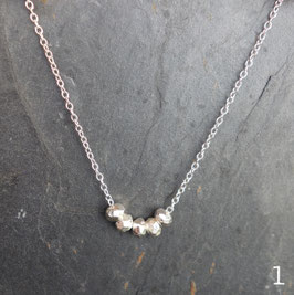 Collier - Perles en Argent -