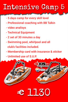 Wakesurf Camp for every skill levels (5 days intensive)