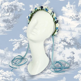 Blumenkranz "Petite fleur - Bleu"