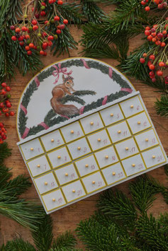 Handbemalter miss lillys hats Adventkalender "Das Weihnachtseichkätzchen"
