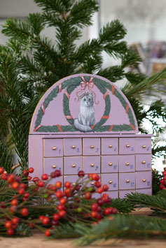 Handbemalter miss lillys hats Adventkalender "Die Weihnachtskatze"