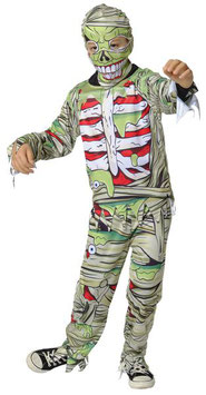 MUMMIA ZOMBIE - Taglia S 7/8 anni - s8872 - (Esclusi accessori)