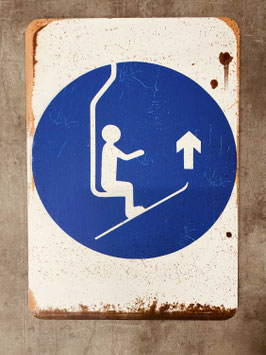 Panneau signalisation ski "relevez vos spatules"
