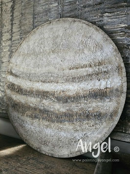 Abstracte naturel textuur muurcirkel
