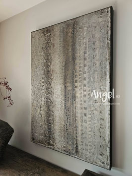 Uniek abstract textuur schilderij