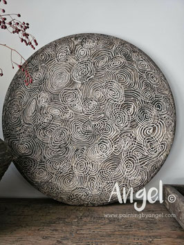 Abstracte circle textuur muurcirkel