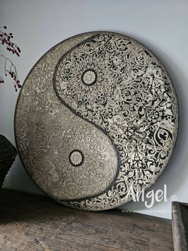 Vintage yin-yang muurcirkel