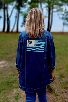 Veste jean longue "Natural dream"