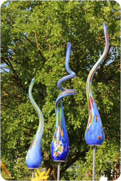 Glasstecker, Farbe Blau