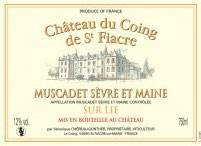 2020 Muscadet Sevre et Maine sur lie de Saint Fiacre, Coing