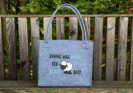 Filztasche "KOMME WAS WOLLE"