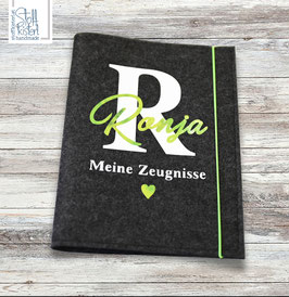 Zeugnismappe "RONJA" bedruckt