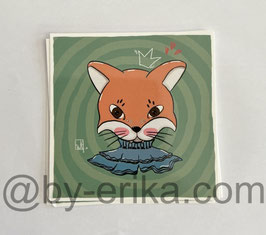 Renard, carte postale