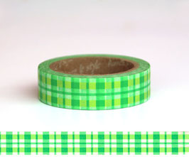 Washi lepilni trak - Tartan Green