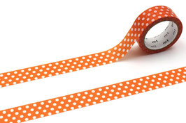 Washi lepilni trak - dot deep orange