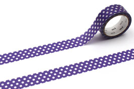 Washi lepilni trak - dot deep purple