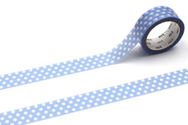 Washi lepilni trak - dot lightblue purple