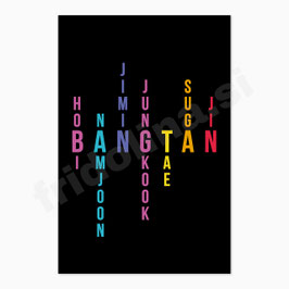 Poster Bangtan črn