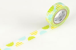 Washi lepilni trak - arch green