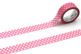 Washi lepilni trak - dot aurora pink