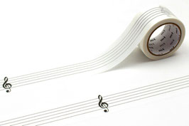 Washi lepilni trak - musical staff and treble clef