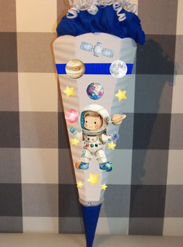 Dekoelemente für Schultüte Astronaut 2, Weltraum verschiedene Farben
