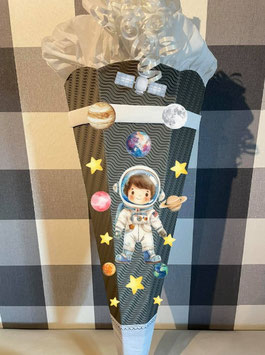 Bastelset für Schultüte Astronaut 1, Weltraum verschiedene Farben