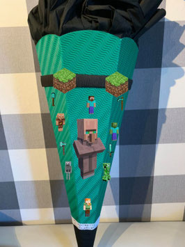 Bastelset für Schultüte Minecraft Villager verschiedene Farben