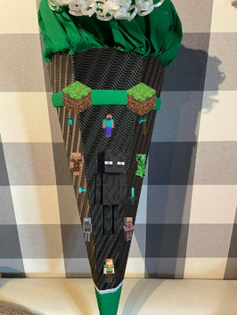 Bastelset für Schultüte Minecraft Enderman verschiedene Farben