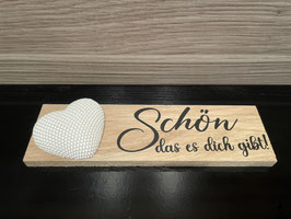 Holzklötzchen mit Herz