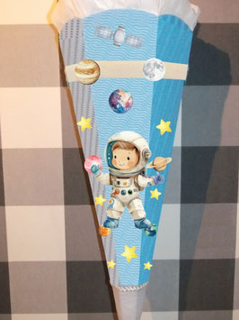 Bastelset für Schultüte Astronaut 2, Weltraum verschiedene Farben