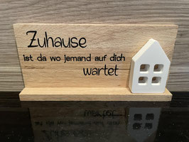 Aufsteller Zuhause
