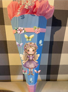 Dekoelemente für Schultüte Fee / Elfe Lilac verschiedene Farben