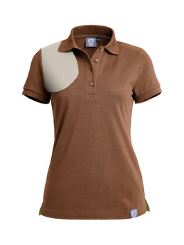 braun / beige - damen - kurzarm