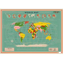 AFFICHE "Carte du Monde"