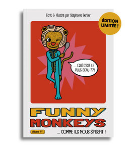 LIVRE JEUNESSE "Funny Monkeys" - Edition Limitée