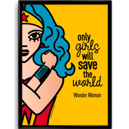 ART PRINT / Wonder Woman "Only Girls"