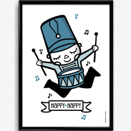 AFFICHE "Happy Drummer"