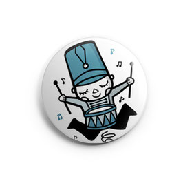 BADGE, MAGNET, MIROIR "Happy Drummer"