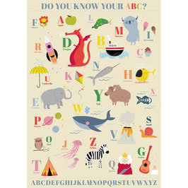 AFFICHE "Do you know your ABC"