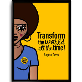 ART PRINT / Angela Davis "The World"