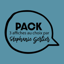 PACK / 3 Affiches A4