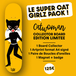 SUPER CAT PACK / Art BOARD "Catwoman" - Edition Limitée Collector