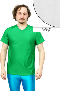 Herren T-Shirt Comfort Fit kurze Raglan Ärmel weiß