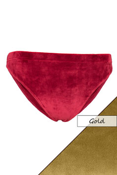 Damen Samt Slip gold