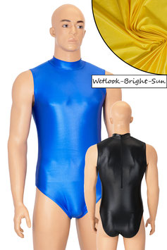 Herren Wetlook Body ohne Ärmel Rücken-RV bright-sun