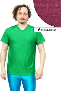 Herren T-Shirt Comfort Fit kurze Raglan Ärmel bordeaux
