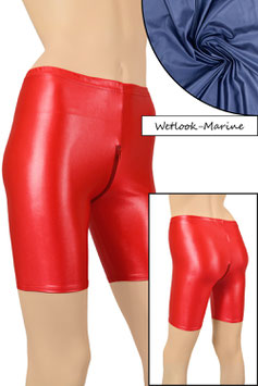 Damen Wetlook Radlerhose mit Schritt-RV marine