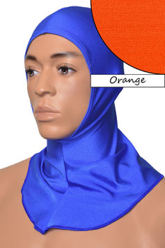 Kopfhaube offen orange